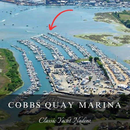 Classic Yacht Nadine In Poole Harbour, Dorset, With A Hot Tub Jacuzzi Bagian luar foto