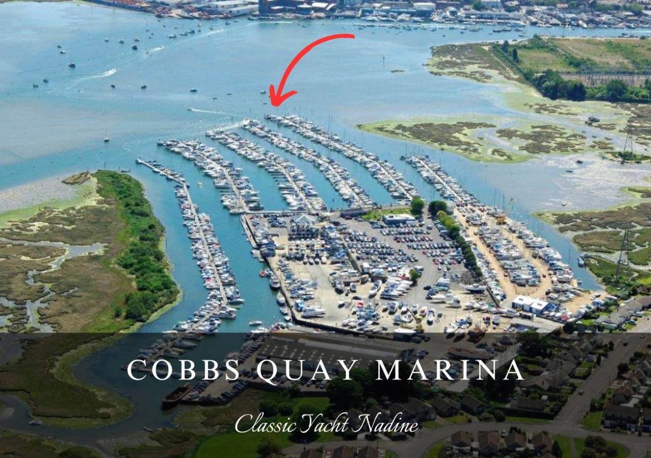 Classic Yacht Nadine In Poole Harbour, Dorset, With A Hot Tub Jacuzzi Bagian luar foto